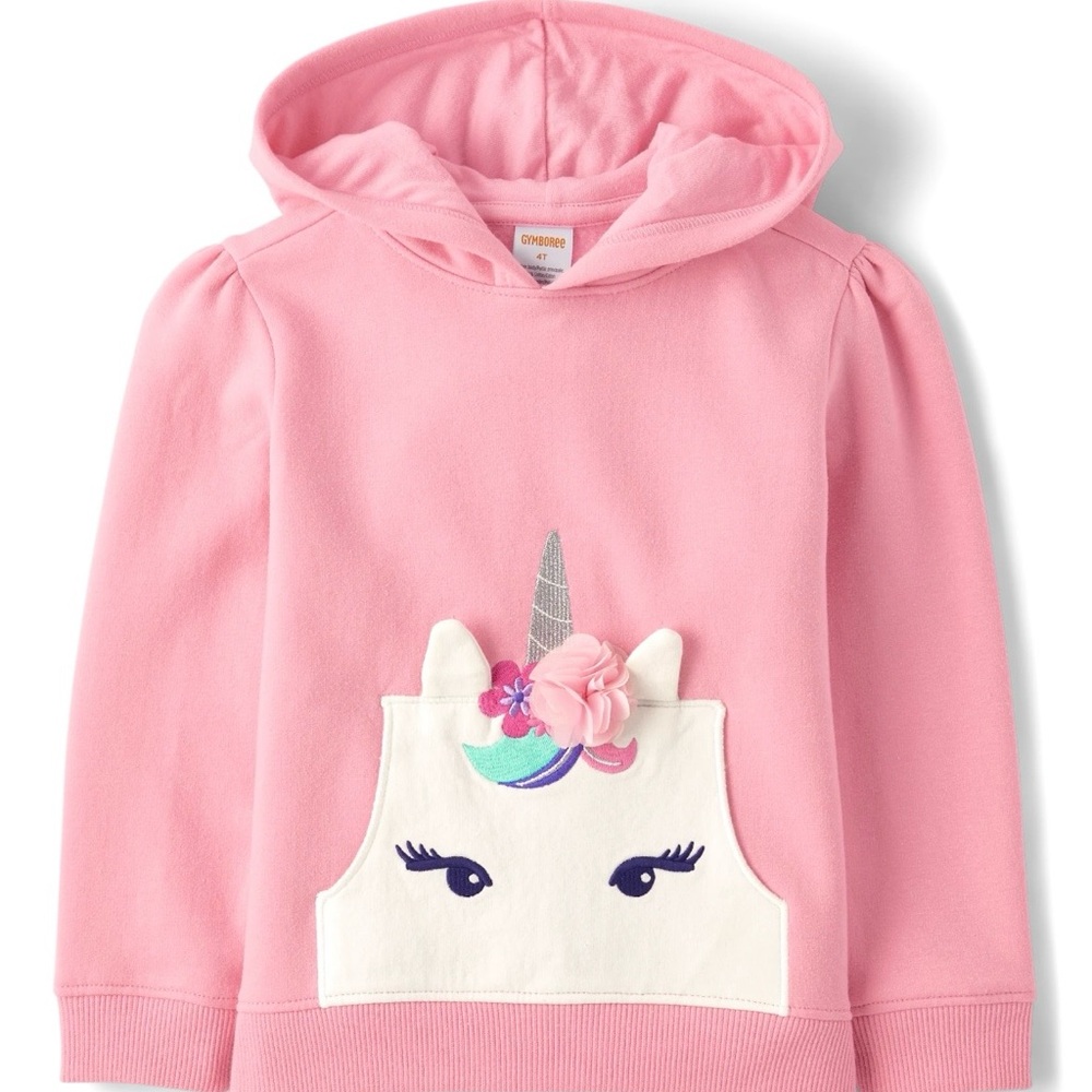 Gymboree Pink Unicorn Hoodie for Kids